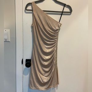 Laundry by Shelli Segal gold dress